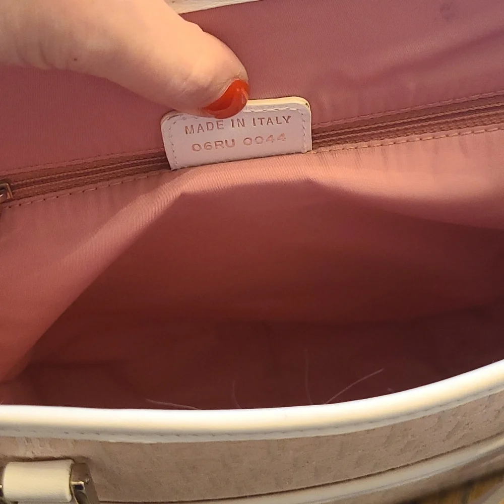 Dior Light Pink Quilted Tote with White Straps
